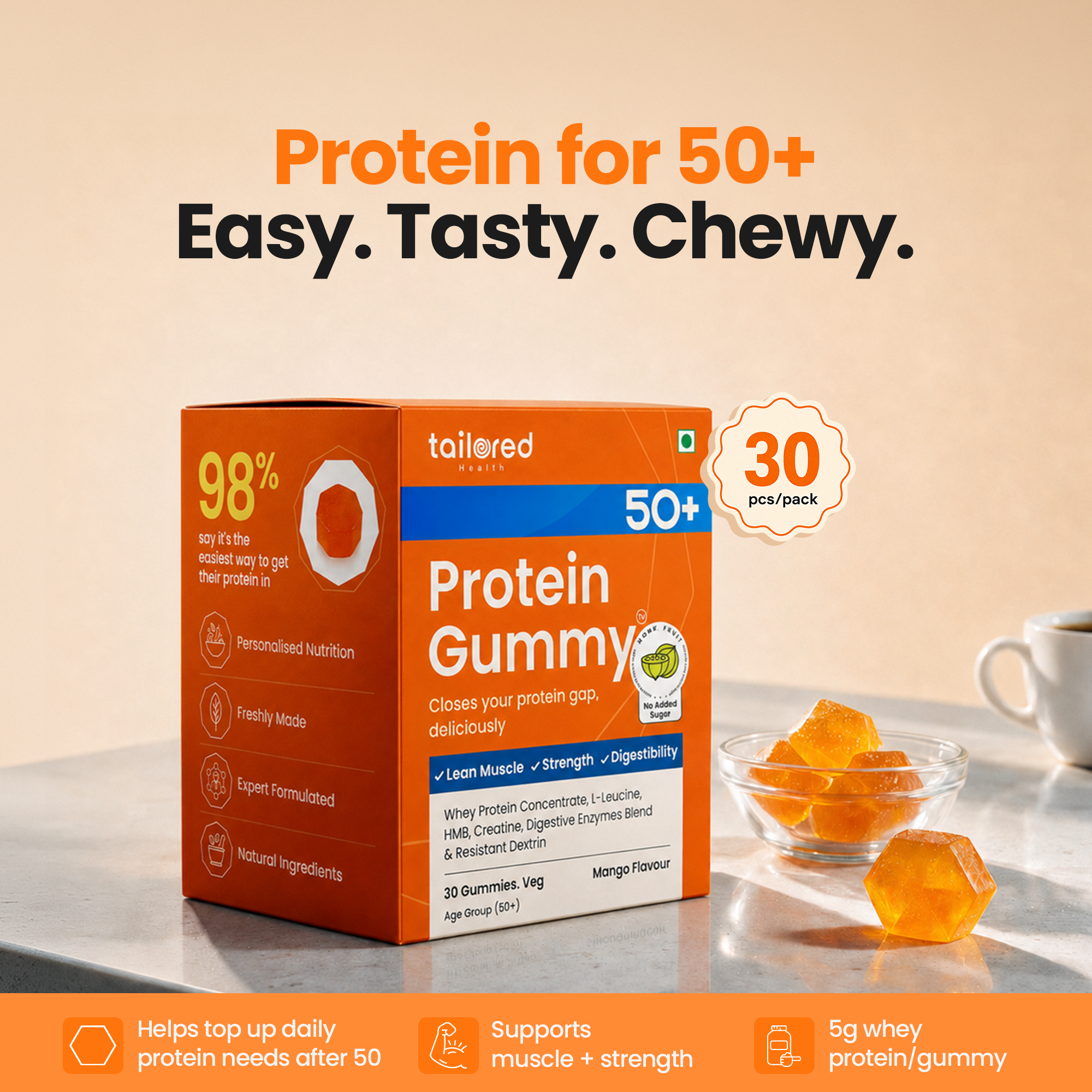 50+ Protein Clean Gummy
