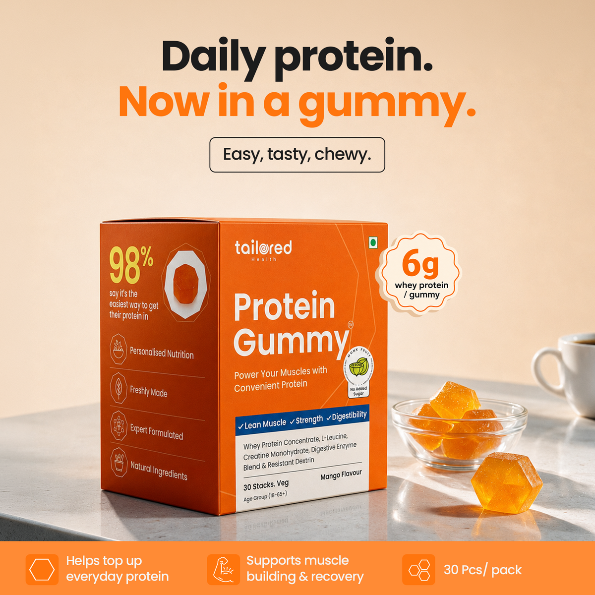 New Adult Protein Clean Gummies