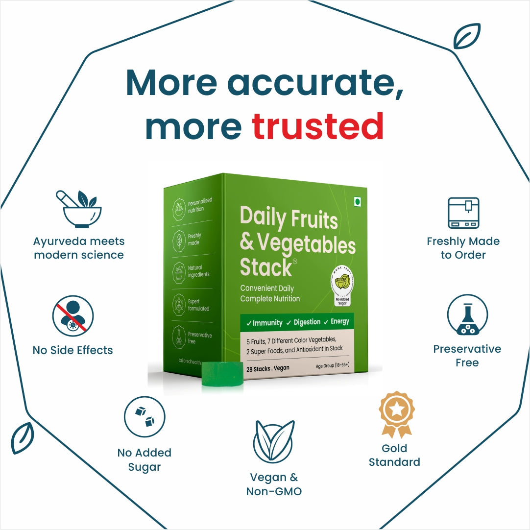 Daily Fruits and Vegetables Stack