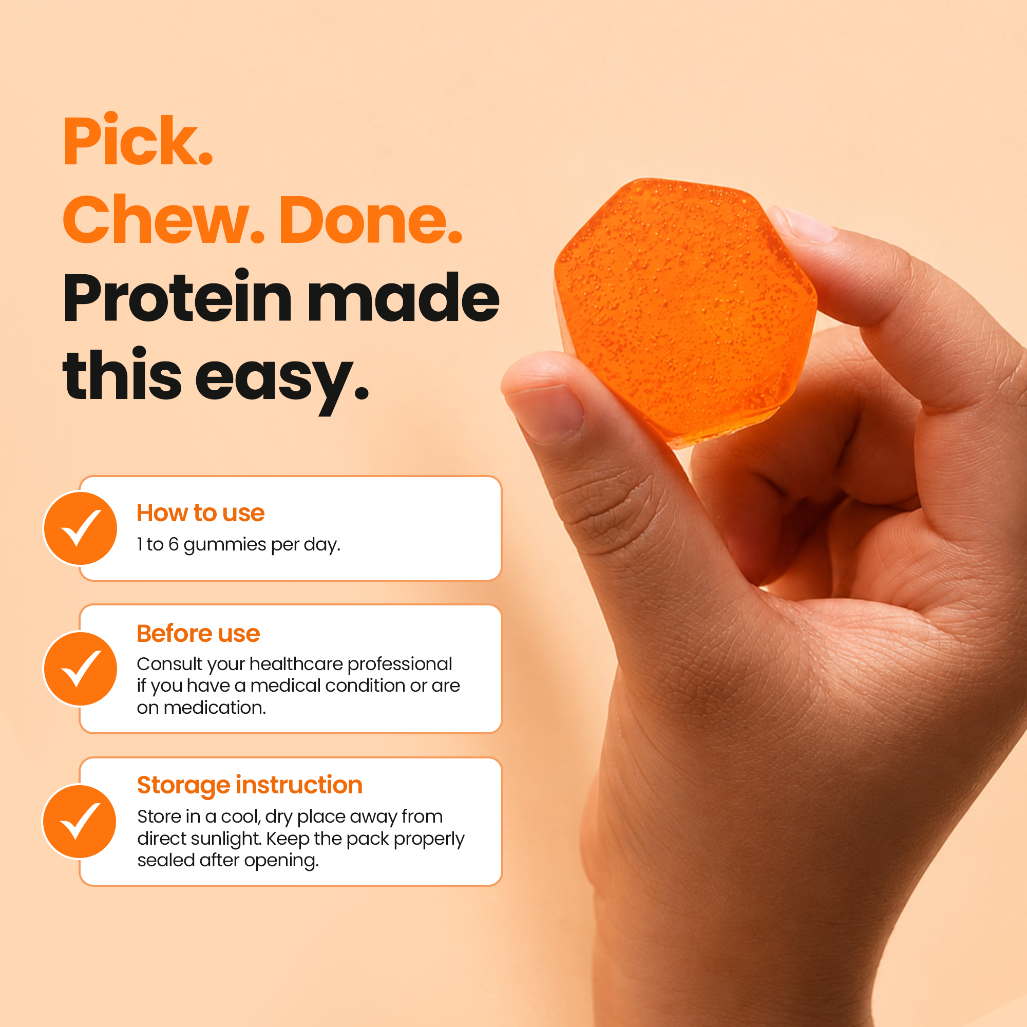 50+ Protein Clean Gummy