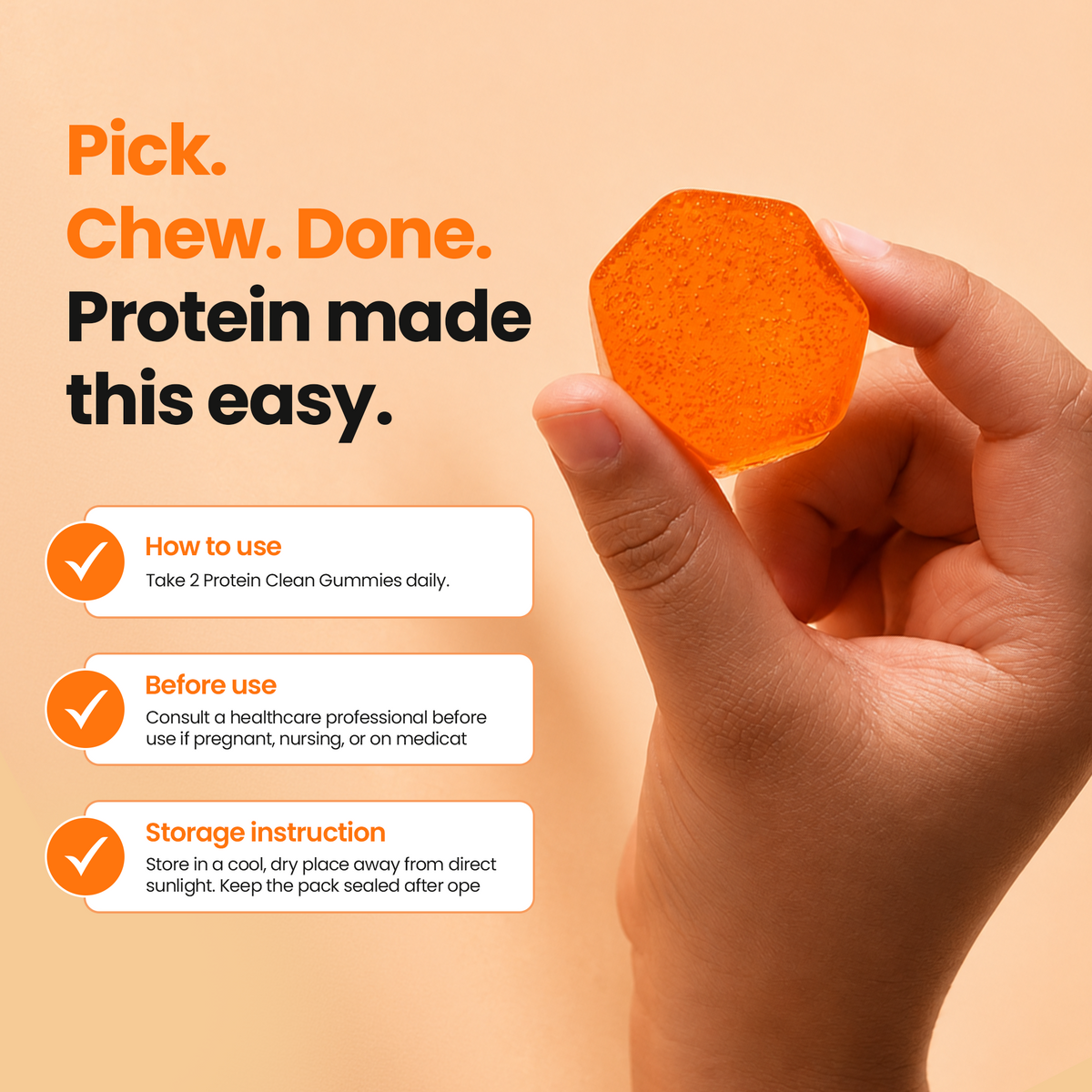 New Adult Protein Clean Gummies